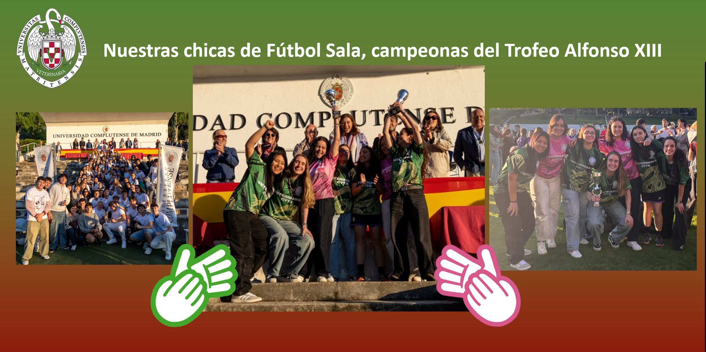 Los equipos de la Facultad de Veterinaria presentes en la mayor parte de las competiciones del curso 2025/26